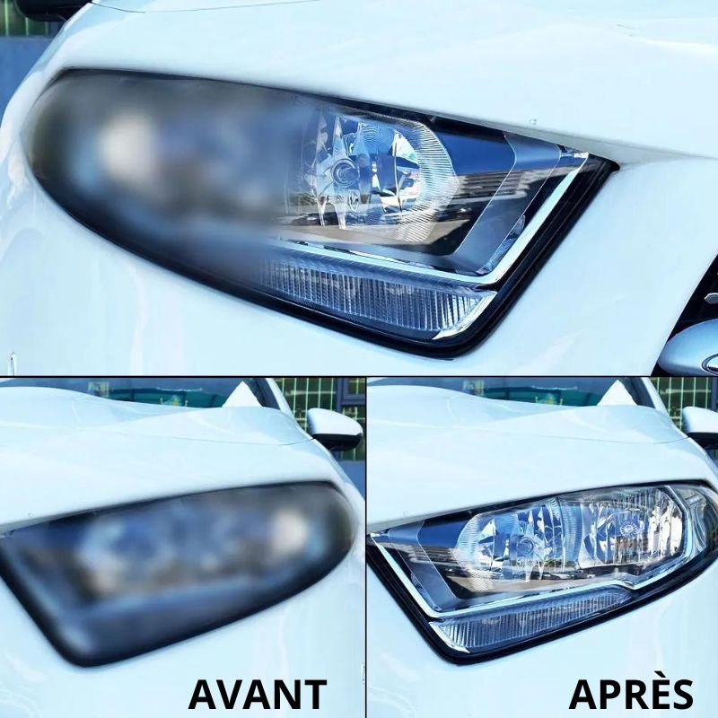 Kit de Rénovation Phare Polymère Jeep Wrangler III (2007 - 2017)- Kit de restauration d'optique de phares de voiture polymérisation