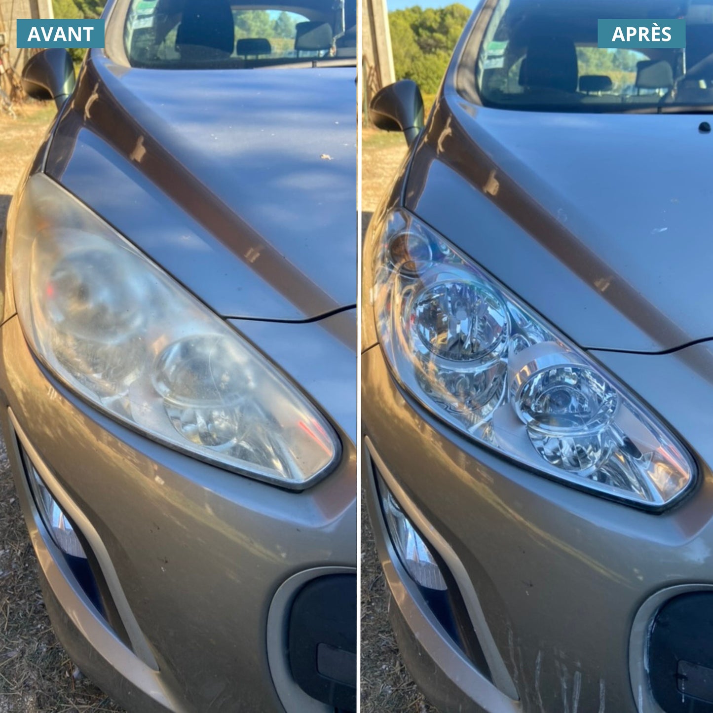 Kit de renovación de faros delanteros Volvo V60 - Fórmula Platinum