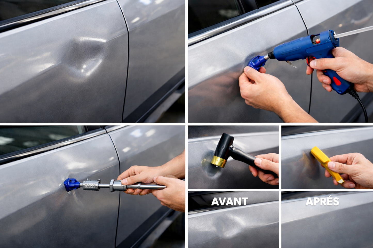 Kit de Débosselage Sans Peinture – Réparation Bosses Voiture DIY